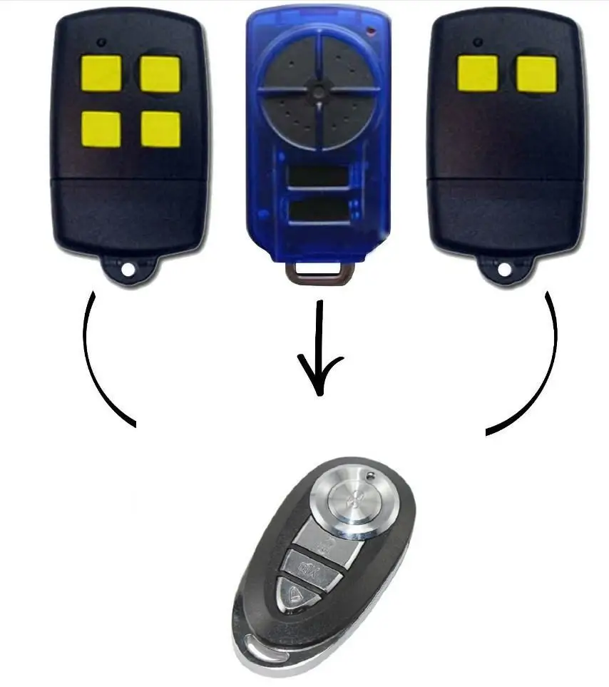 

For DOM 501, DOM 502,DOM505 garage door remote control 433mhz rolling code replacement garage command