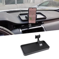 1pcs black abs dashboard center console mobile phone holder bracket for land rover discovery sport l550 2020 car accessories