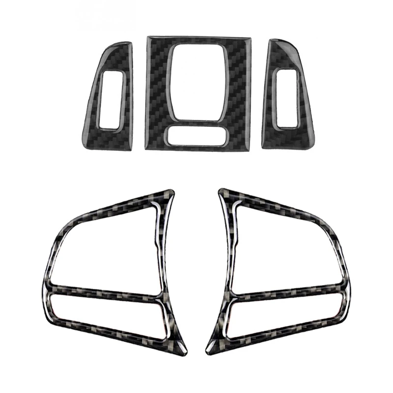 

Seabuy 3Pcs Air Conditioning Vent Outlet Cover For-BMW F30 F32 F32 320I 428I & 2X Carbon Fiber Steering Wheel Button Cover