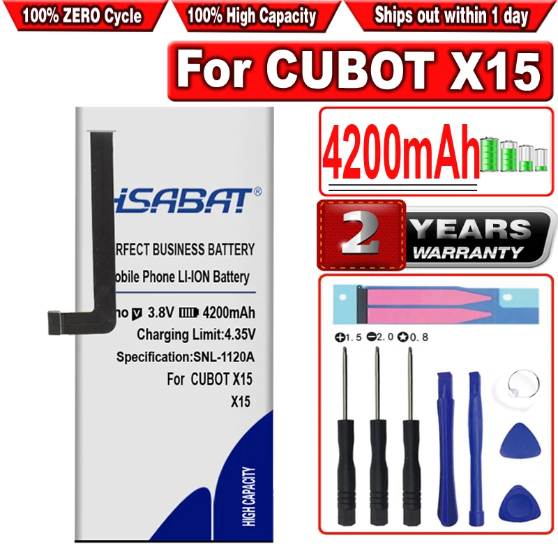 

HSABAT X15 4200mAh Battery for CUBOT X15 Batteries