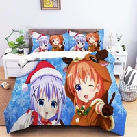 23 pcs cartoon anime bedding set 3d print is the order a rabbit duvet cover for kids bedroom bed quilt cover home textile decor