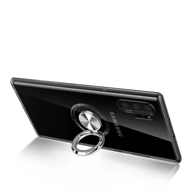 Чехол для Samsung Galaxy Note 10 Pro S10 5G S9 S8 8 9 тонкий прозрачный мягкий чехол с подставкой и