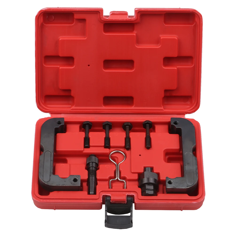 

9Pcs Engine Timing Tool Kit with Camshaft Holding Tool and Crankshaft Socket Replacement for Audi Volkswagen Porsche