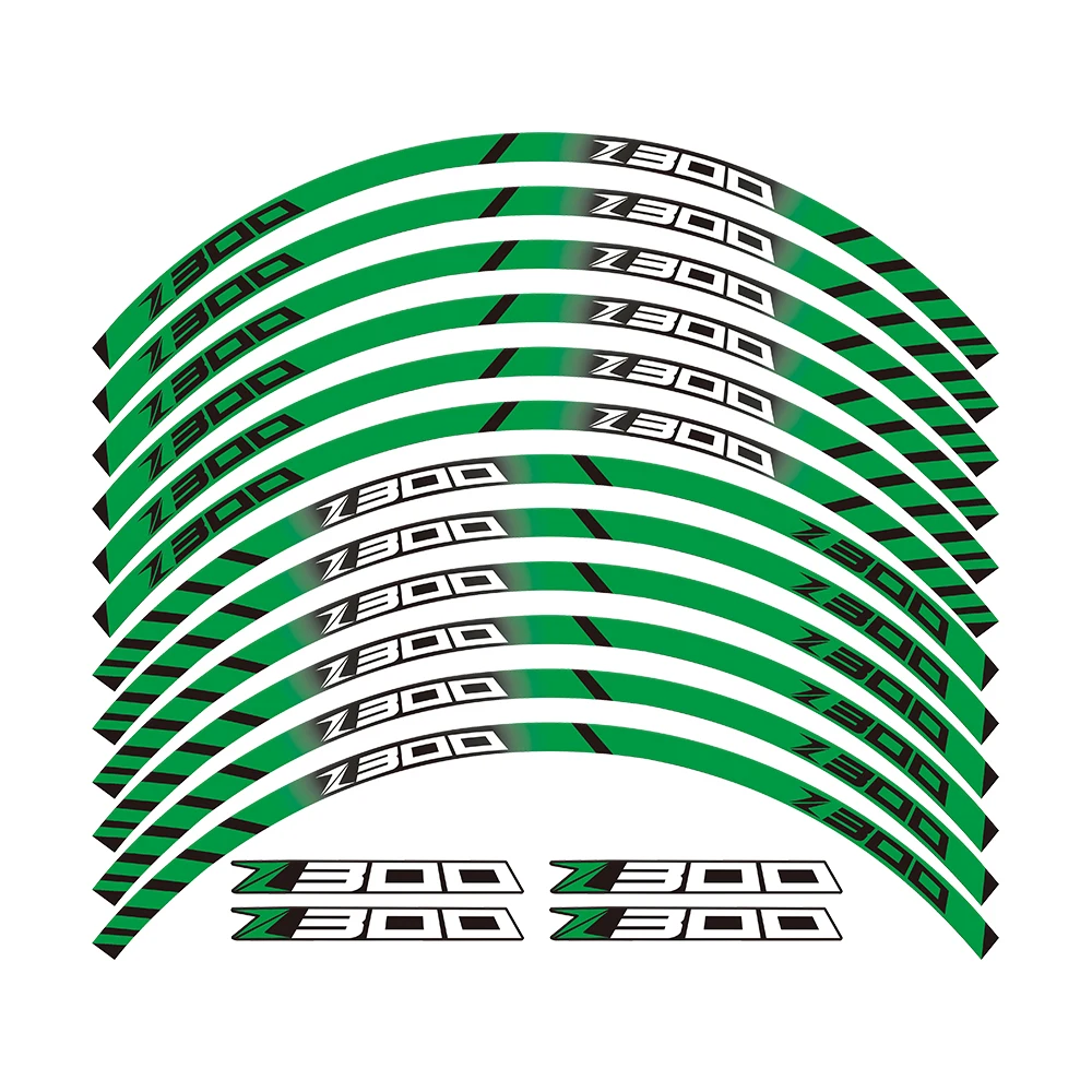 12 X Толстые края внешний обод наклейка полоса колесные наклейки для kawasaki