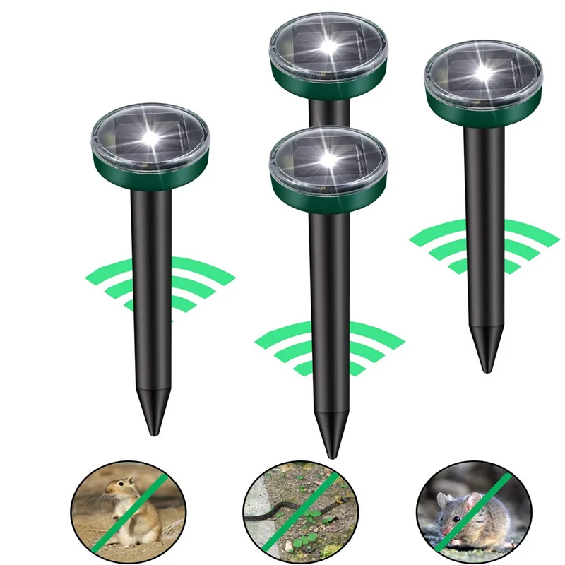 

Black Friday Cross Border LED Solar Repellent Rat Repellent Lawn Ground Insertion Induction Garden Hallway Lighting
