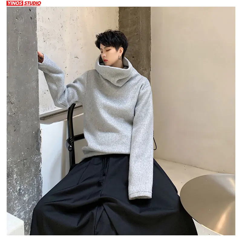 Прямая поставка 2019 дизайн уличная одежда Повседневный свитер с высоким