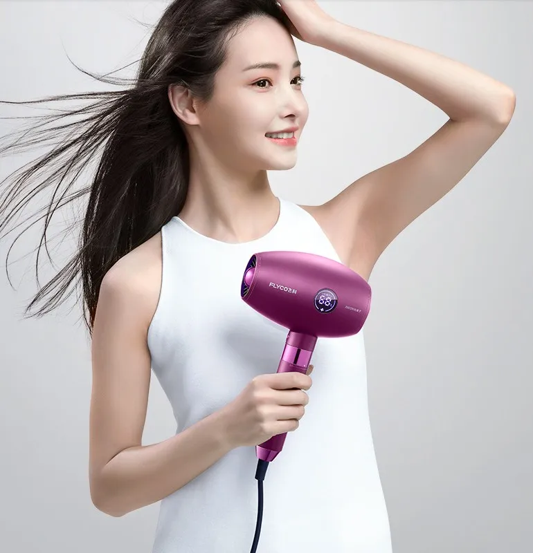 

1800W Feike hair dryer does not hurt your hair, constant temperature, quick-drying, high-power negative ion, silent, strong wind