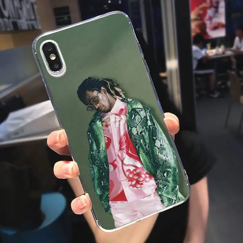 

Rapper Young Thug Phone Case Transparent soft For iphone 5 5s 5c se 6 6s 7 8 11 12 plus mini x xs xr pro max