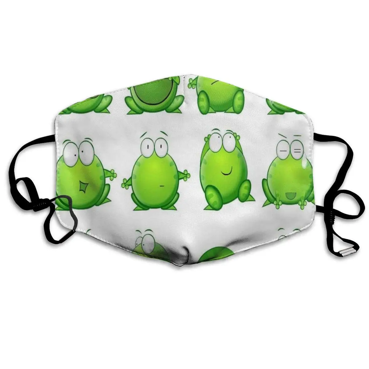 

Dustproof Washable Reusable Cartoon Frog Expression Mouth Cover Mask Protective Warm Windproof Mask