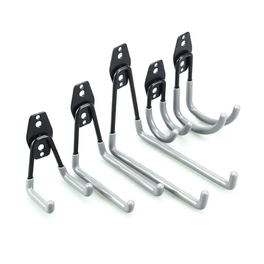 

Gray Hook Anti-slip Anti-rust Hooks Garage Storage Duty Utility Hooks For Power Tools Heavy Organizer Garage Ladders Double B0O7