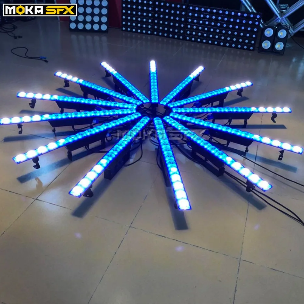 MOKA 14x5 w Настенный светодиодный светильник DMX управление стены шайба освещение на сцену красный-зелёный-синий 3в1 открытый светодиодный мойка Ligh для ди-джей в ночном клубе вечерние/H-M55