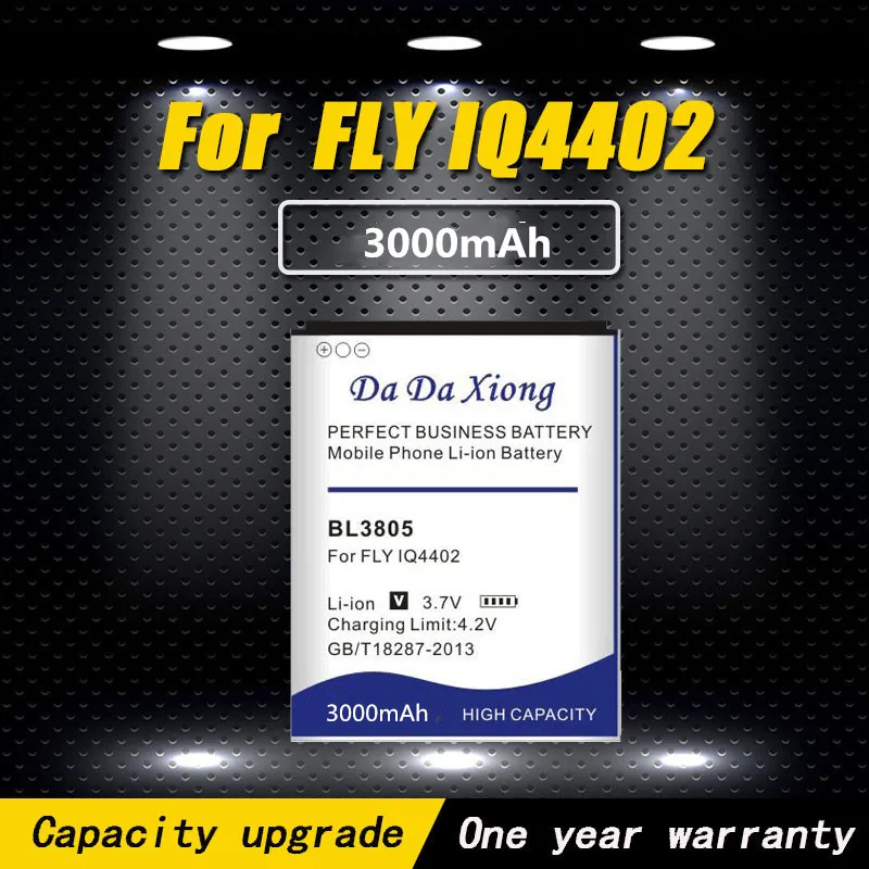 Высококачественный литий-ионный аккумулятор BL3805 3000 мАч для телефона Fly IQ4404 IQ4402