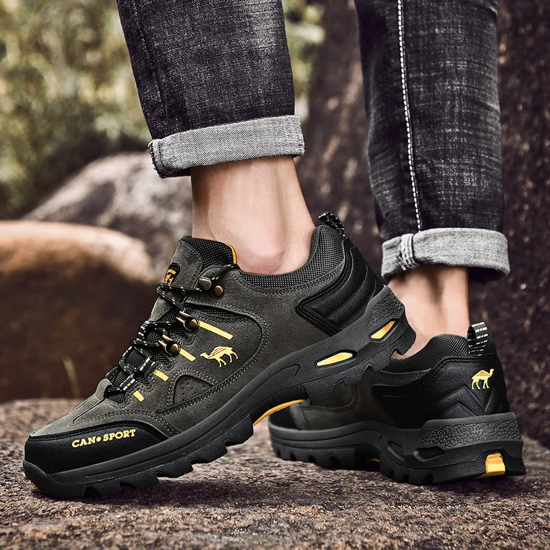 

High Quality Men Hiking Shoes Waterproof Autumn Winter Brand Outdoor Mens Sport Trekking Mountain Boots Climbing Athletic Shoes