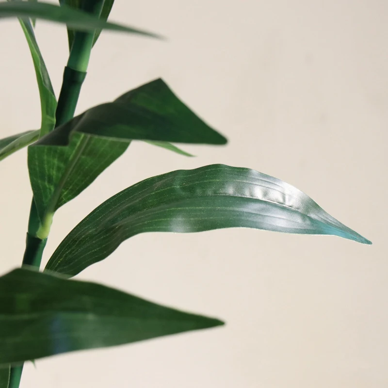 

82cm 3pcs Large Artificial Bamboo Tropical Hydroponics Plants Fake Monstera Tree Real Touch Palm Leaves for Home Indoor Decor