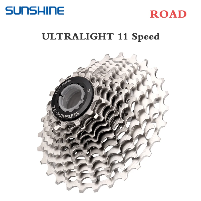 SUNSHINE Ultralight 11 Speed Road Bike Freewheel 12 Speed 28T 32T 34T 36T Bicycle 11V Cassette Flywheel K7 Gravel for Shimano HG images - 6