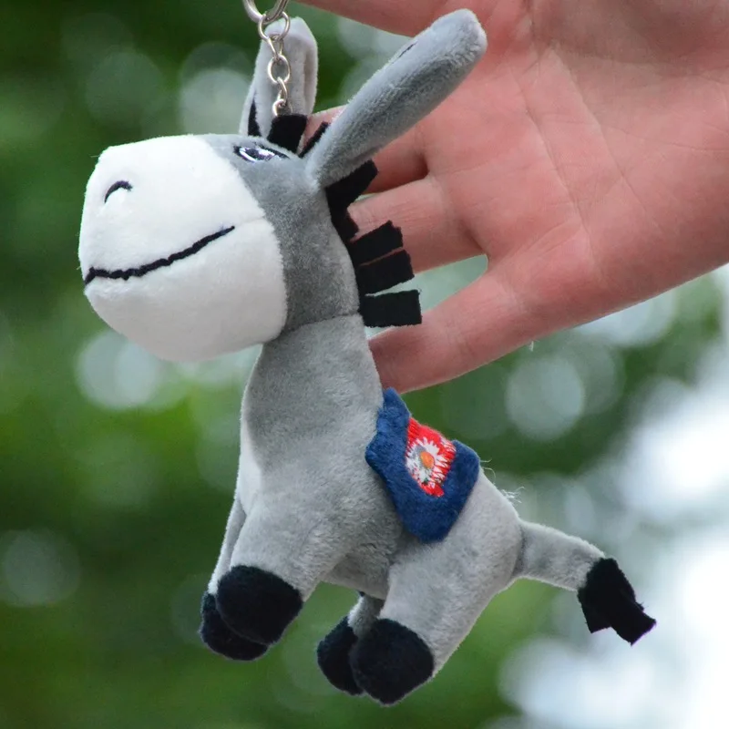 Милый Ослик Мягкие плюшевые брелоки животные маленькие кулоны-куклы мягкие