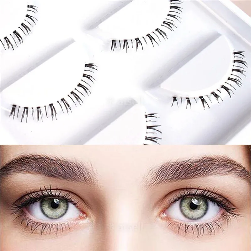 5 Pairs Makeup False Eyealshes Handmade 3D Natural Under Lashes Eyelashes Lower Bottom Extension | Красота и здоровье