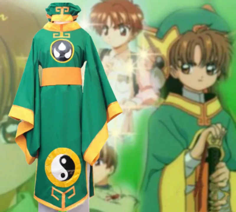 Card Captor Sakura КИНОМОТО Cardcaptor Костюмы для косплея аниме халат в китайском стиле Для