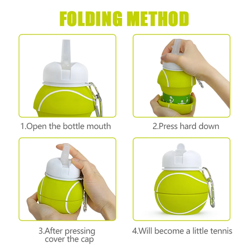 Новая теннисная Спортивная бутылка для воды с соломинкой экологически чистая