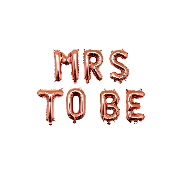Розовое золото буквы &quotBride to be&quot Фольга шар Свадебные украшения Baby Shower Святого