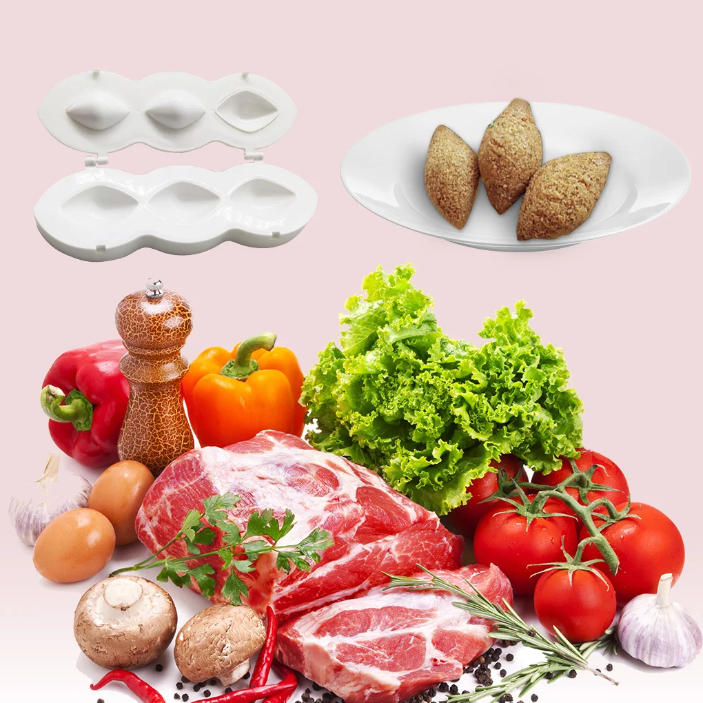 

New 2021 Meatball Maker Manual Kibbeh Meatloaf Mold Maker Press Minced Meat Processor Cake Desserts Kitchen Tools Home Meat Pie