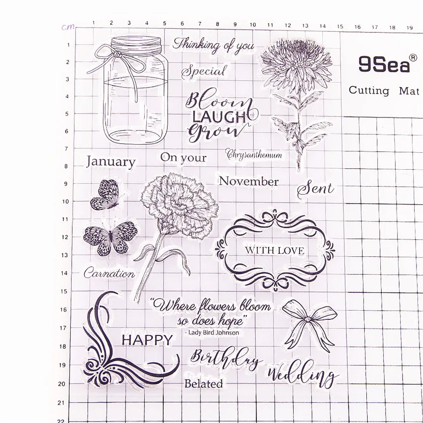 15*21 см хит продаж Желая бутылка прозрачная печать прозрачный штамп силиконовый валик для запечатывания DIY