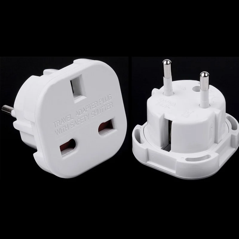 2 Pin стены вилка для электрической розетки Великобритании ЕС Европейский
