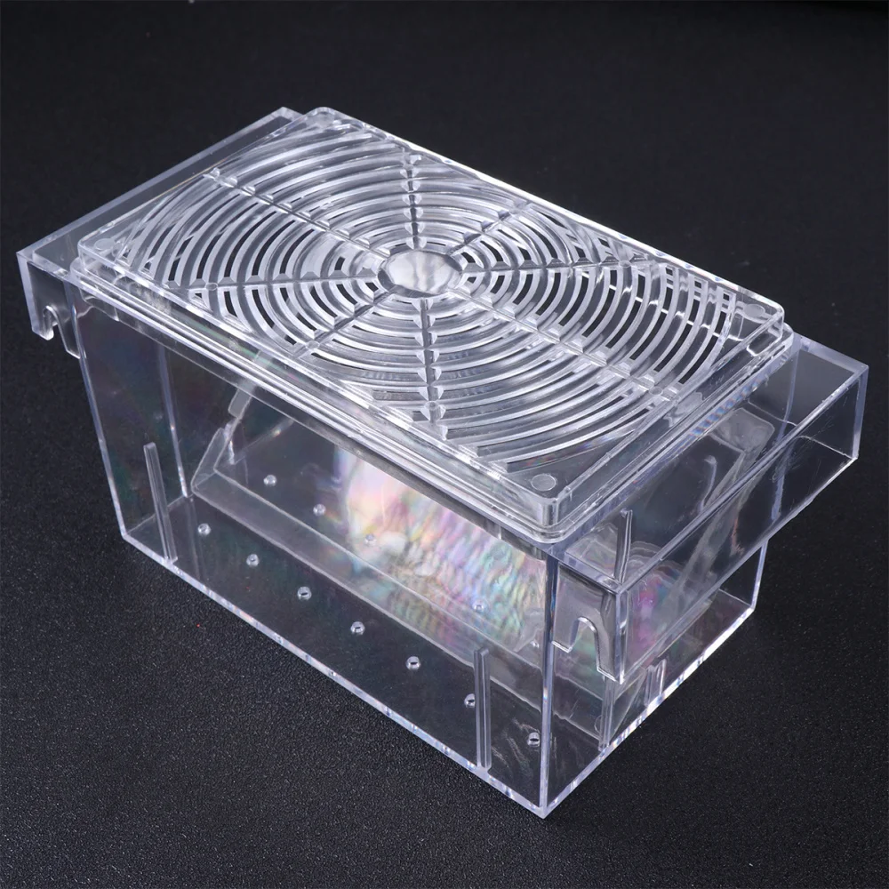 Transparent Breeding Box Acrylic Isolation Durable Hatching Case Practical Incubator for Aquarium Fish Tank (FH-102) | Дом и сад