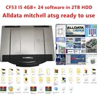 Программное обеспечение Alldata mi.chell atsg 24, 2021 дюйма, 2 ТБ дюйма, жесткий диск с Panasonic CF-53, cf 53, 4 Гб карта, процессор I5, ноутбук, антикоррозийный