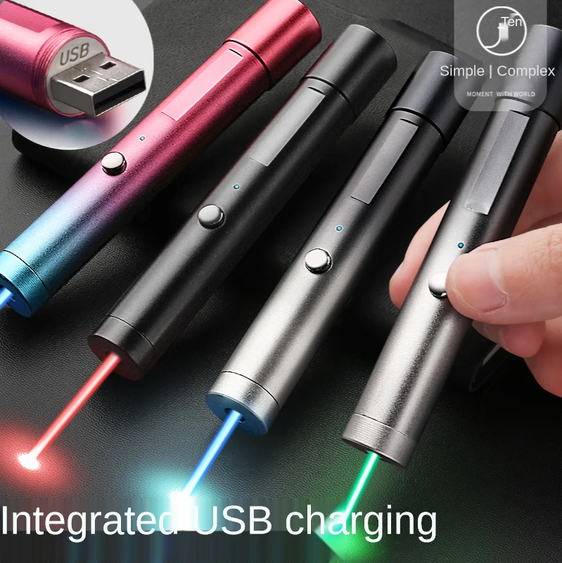 

Лазерная указка, фонарик с usb-зарядкой, мощный синий свет, зеленый светильник, инфракрасный Дальний свет, забавный кот, лазерный пистолет
