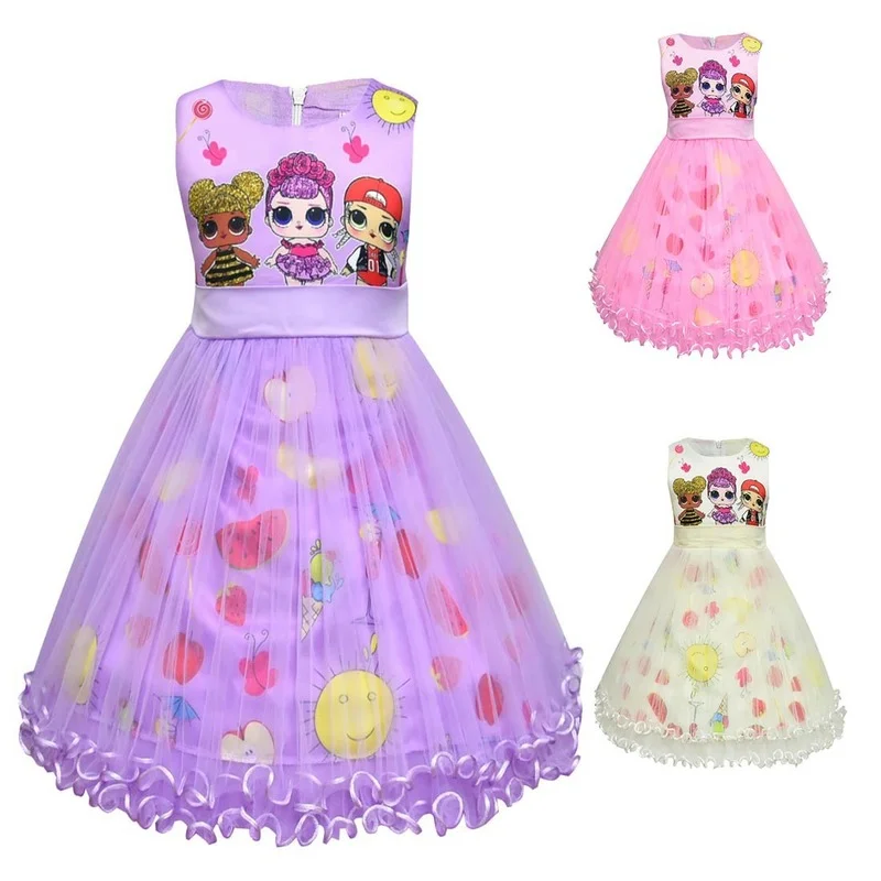 

Lol Surprise Doll Girls Doll Skirt Girls Pettiskirt Children's Birthday Dress Net Yarn Princess Dress Girls Clothes Summer Dress