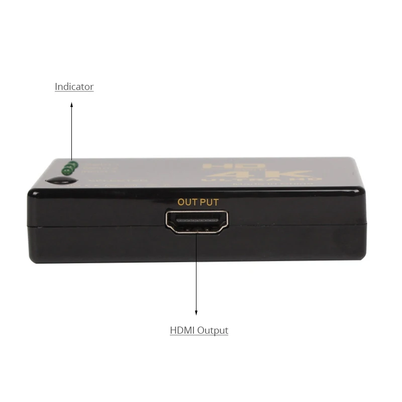 Видеоадаптер HDTV переключатель с 3 портами 4K * 2K 1080P совместимый HDMI | Электроника
