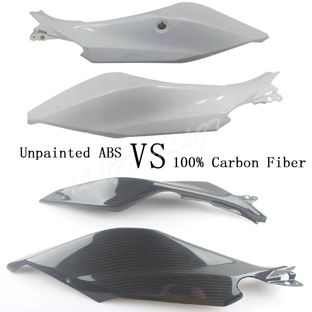 

Unpainted ABS Plastic/100% Carbon TAIL Side FAIRING COWL For Kawasaki Ninja 400 2018 2019