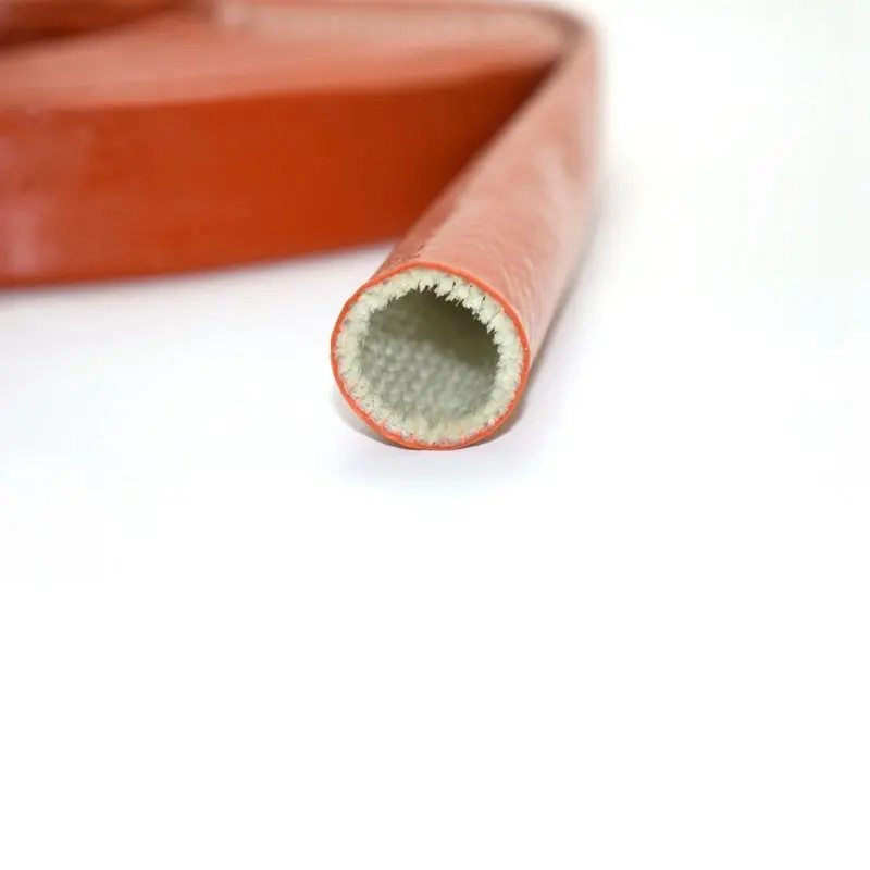 Красного цвета пожарные рукава со стекловолокном пламя тепловой защиты для