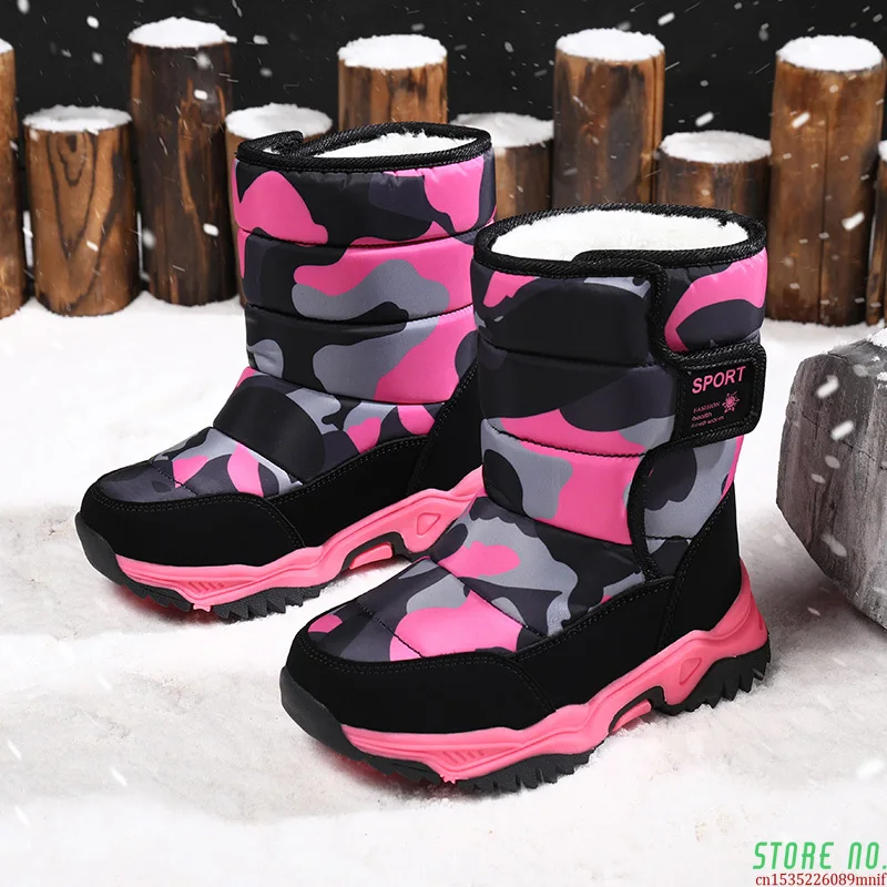 

Winter Kids Boots For Girls Comfortable Keep Warm Snow Boots Girls Children Boots Boys Shoes Chaussure Enfant