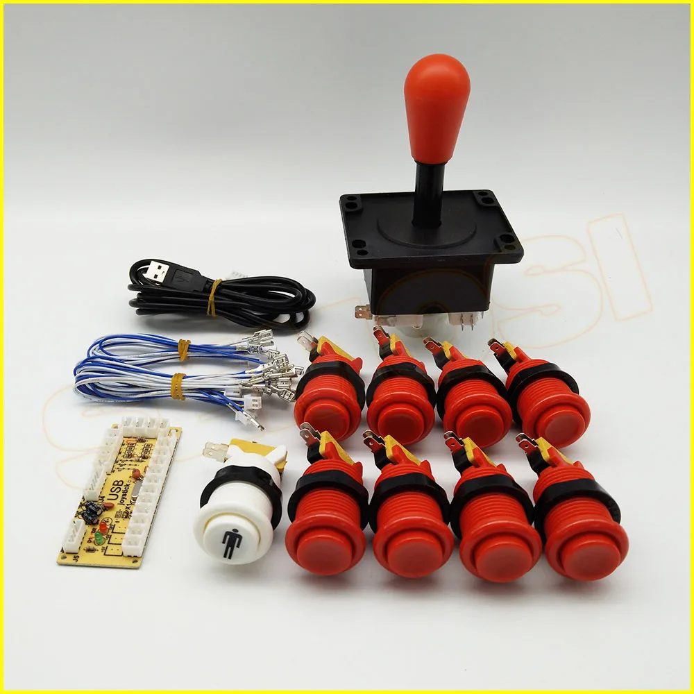 Ноль задержки USB энкодер DIY Kit Happ Тип аркадный джойстик Кнопка Jamma Mame части для