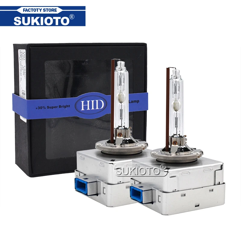 SUKIOTO оригинал 2 шт. супер яркость 35 Вт 55 D8S ксеноновые HID лампы автомобильный стиль