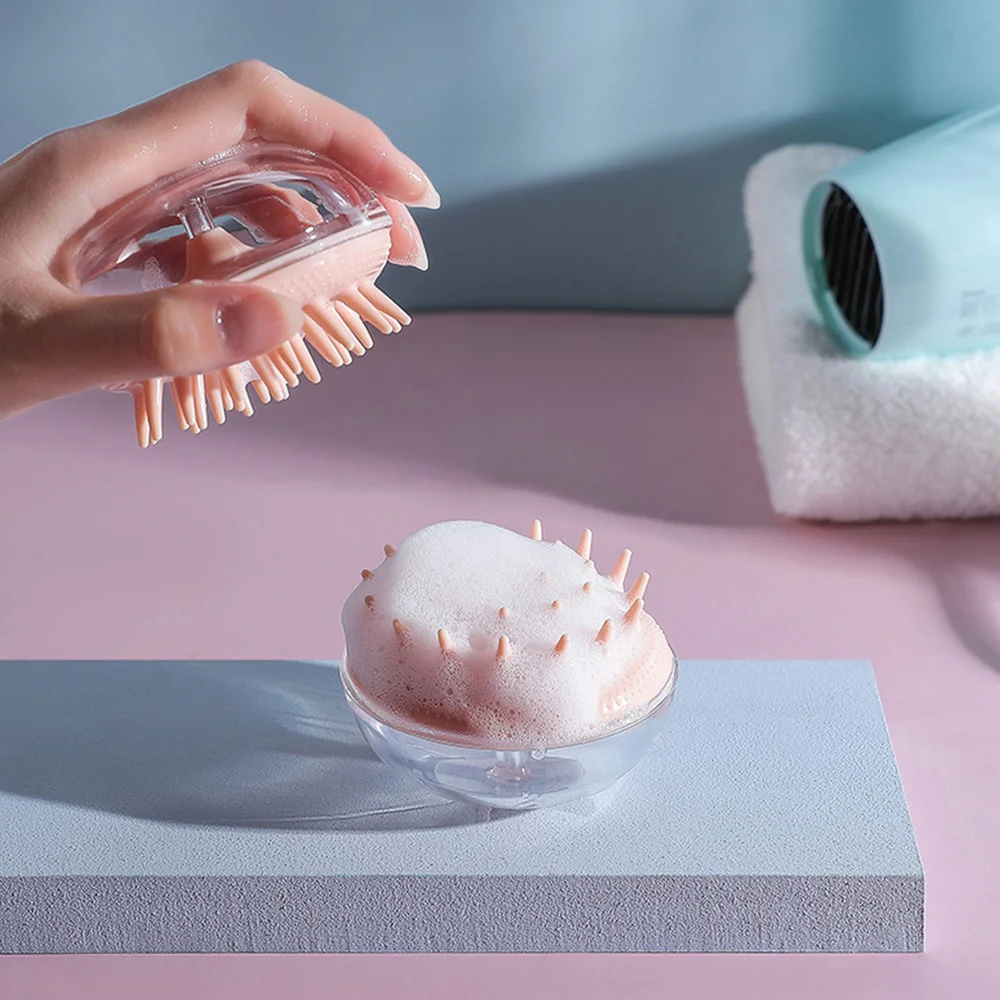 

4pcs Head Massager Scrubbers Brush Hair Scalp Massager Cleaning Brushes