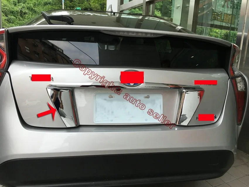 Для Toyota Prius 2016 2017 ABS Хромированная Задняя Крышка багажника боковая крышка