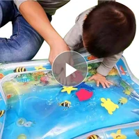 inflatable baby water mat infant playmat toddler fun activity play center kids toys sensory stimulation motor skill