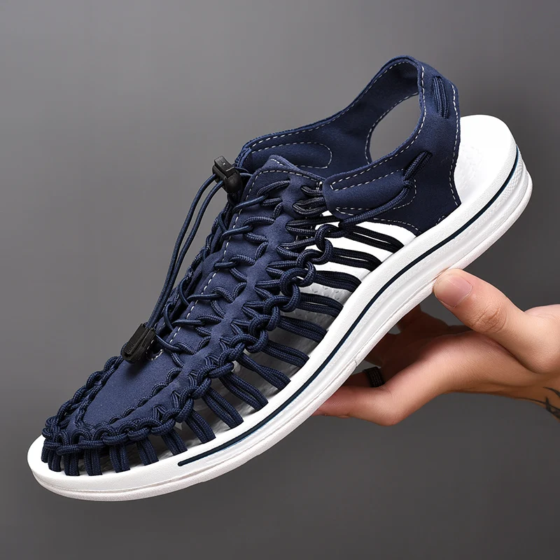 

Fashion Brand Sandals Men 2020 Mens Casual Outdoor Non-slip Wear-resistant Breathable Hollow Out Lightweight Male Summer Shoes