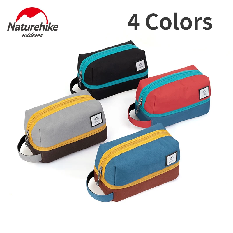 

Naturehike Portable Double Layer Wash Bag Dry Wet Separation Waterproof 600D Oxford Storage Bag Cosmetic Bag Outdoor Travel