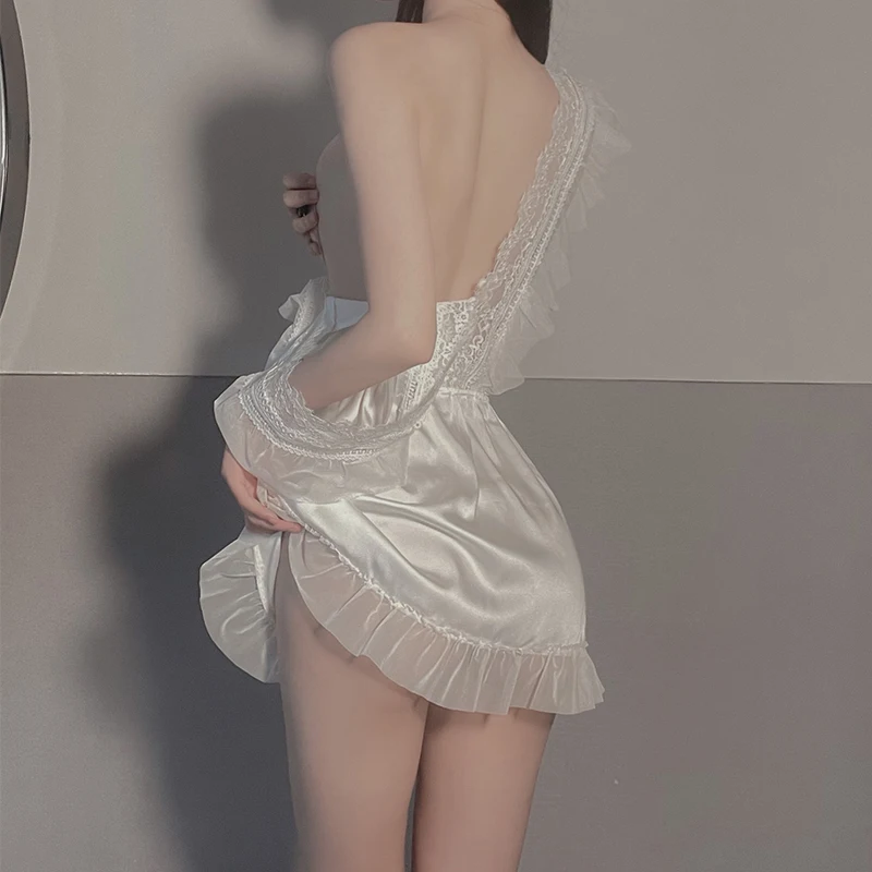 Sexy Sexy Lingerie Coquettish Uniform Seductive Mood Passion Suit See-through Open-End Sex Product Sexy Sleeping Clothes