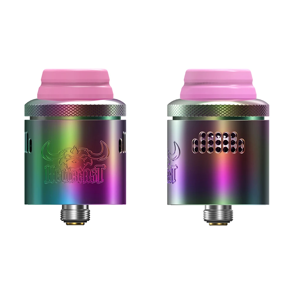 Original Hellvape Hellbeast RDA Tank 810 Drip Tip Atomizer with NI80 Fused Clapton Coil E Cigarette Vaporizer Vs Dead Rabbit V2 |