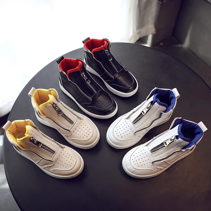 Mid-cut Kids Shoes Fashion Sport Children Spring Autumn Sneaker for Boys Luminous Little | Детская одежда и обувь