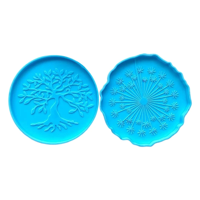 

Resin Silicone Molds Mirror Coaster Epoxy Molds Resin Casting Molds for Craft Making Agate Slice Coasters Cup Mats
