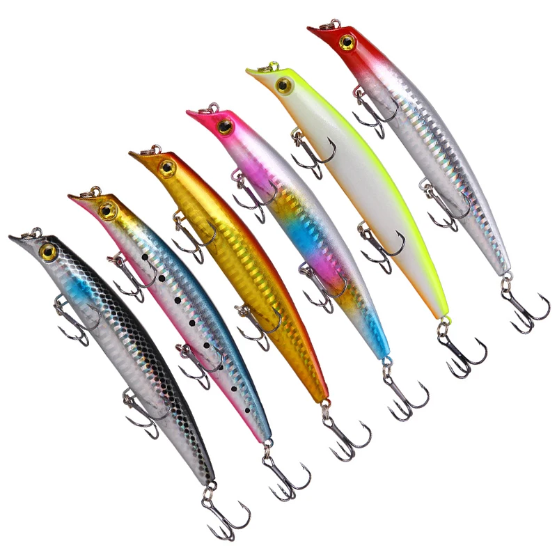 1PC Minnow Fishing Lures 12.5cm 14g Popper Bait Hard Artificial Bait Topwater Jigbait Wobblers pike perch Fishing Tackle