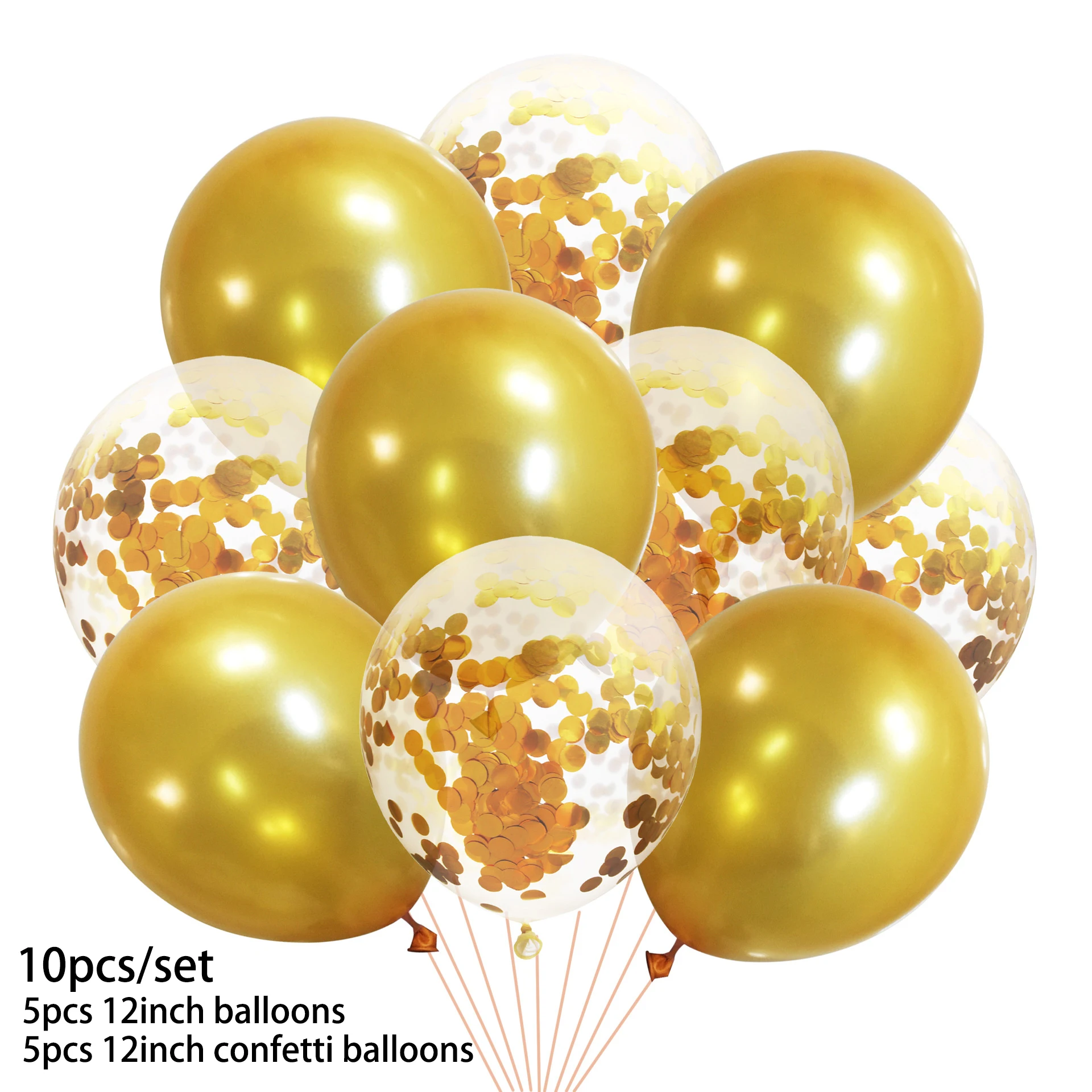

10pcs/set Confetti Latex Balloons Baby Shower Adult Wedding Metallic Ballons Birthday Party Balloon Decorations Globos Supplies