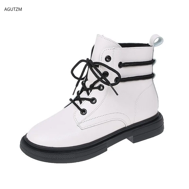 

Martin boots women 2020 Autumn Casual Shoes Women lace up Fashion Non-slip Women Ankle Boots Mujer Female Comfortable Shoe