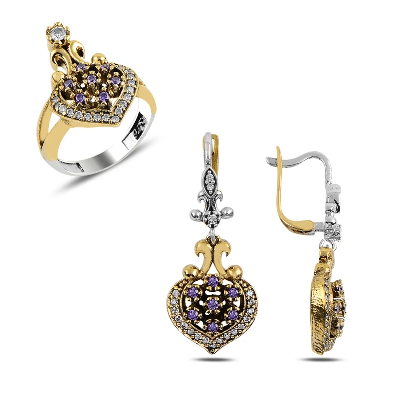 

Silverlina Silver Zircon Stone Authentic Set